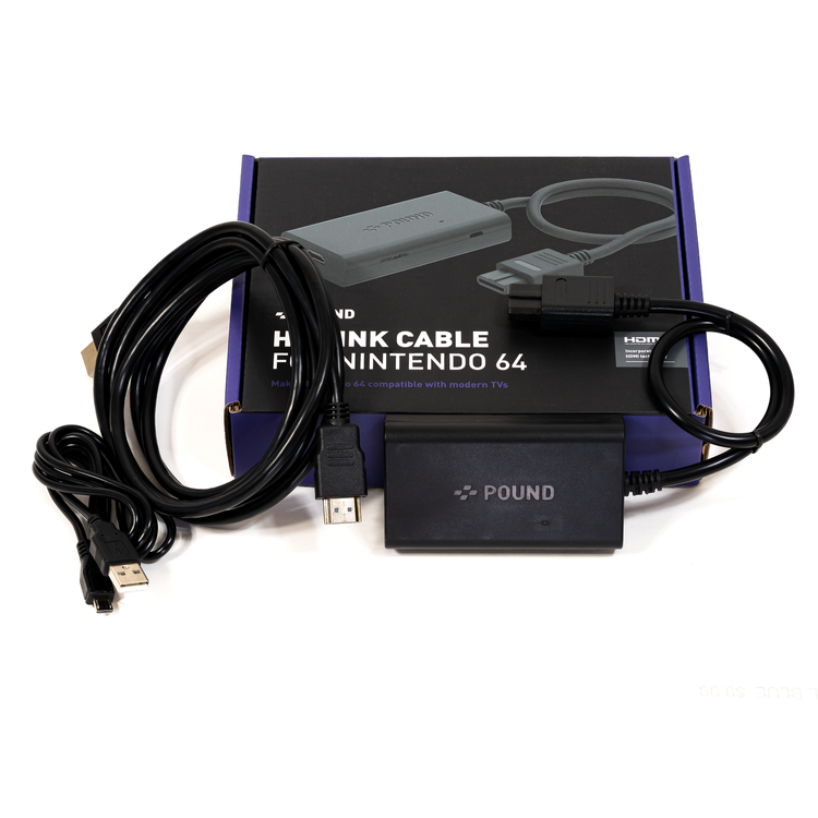 Pound HD Link Cable for N64 Nintendo 64をHDMIで蘇らせる高画質変換ケーブル