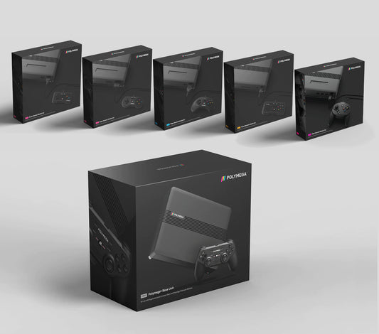 【セット販売】Polymega Base Unit 本体とEM01,EM02,EM03,EM04,EM05をセットにしたデラックスバンドルセット【お一人様一点限り】