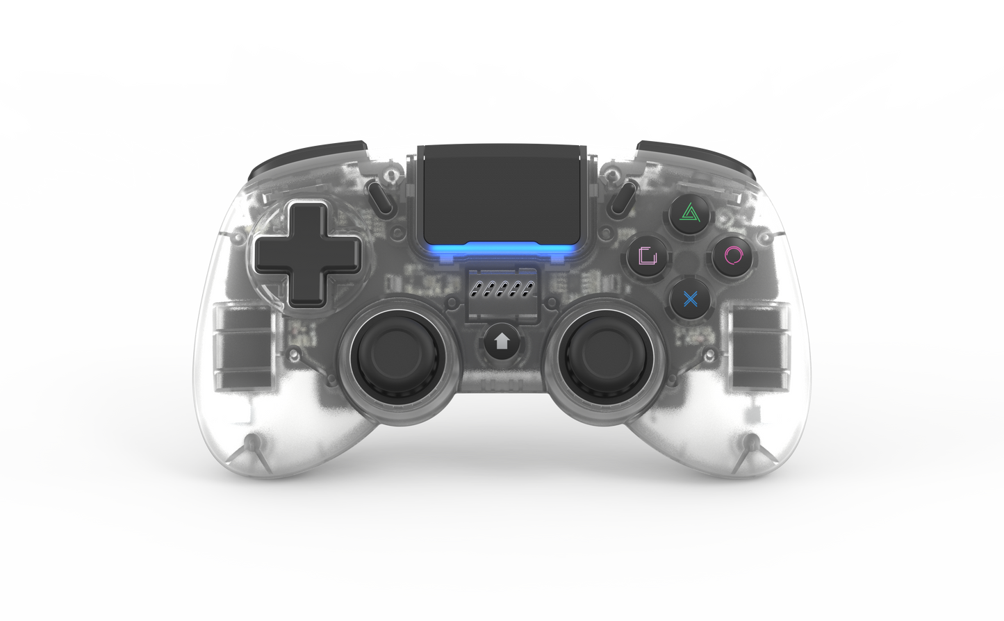 RETRO FIGHTERS Mantis Mini ワイヤレス Bluetooth コントローラー【クリスタル】PS4 & PC対応 | ホール効果センサー搭載 | 背面ボタンプログラム | 可変トリガーストップ | ジャイロ機能搭載 | コンパクトサイズ