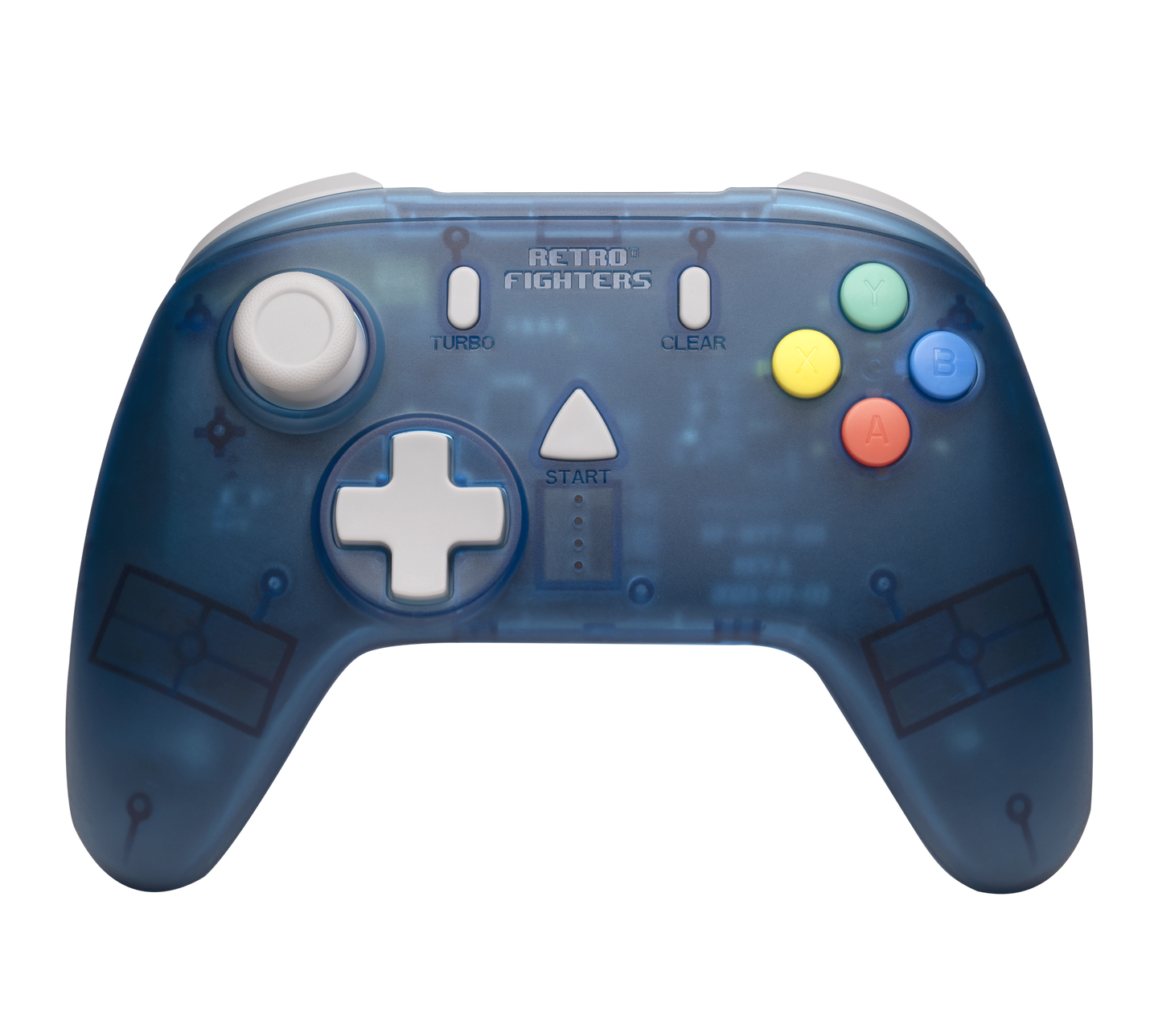 RETRO FIGHTERS StrikerDC ワイヤレスコントローラー Blue|ドリームキャスト™専用|ホール効果アナログスティック・低遅延ワイヤレス・振動機能・ターボ機能|USB-C充電式バッテリー・10時間以上の長時間プレイ対応