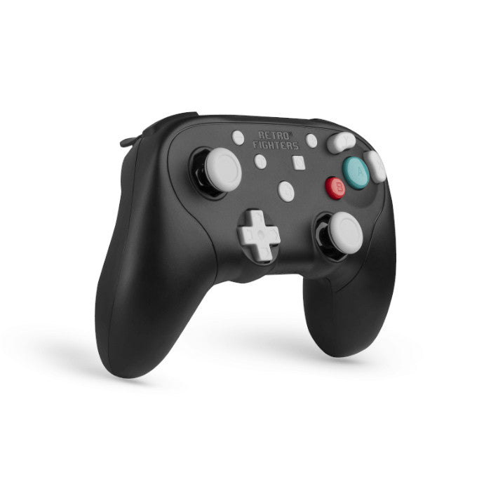 RETRO FIGHTERS BattlerGC ワイヤレスコントローラー ブラック | ゲームキューブ&Switch対応 | 振動機能・感圧式トリガー・USBレシーバー付き | PC対応