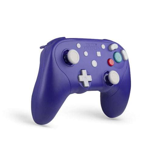 RETRO FIGHTERS BattlerGC ワイヤレスコントローラー パープル | ゲームキューブ&Switch対応 | 振動機能・感圧式トリガー・USBレシーバー付き | PC対応