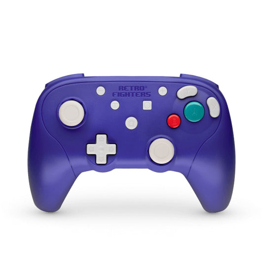 RETRO FIGHTERS BattlerGC ワイヤレスコントローラー パープル | ゲームキューブ&Switch対応 | 振動機能・感圧式トリガー・USBレシーバー付き | PC対応