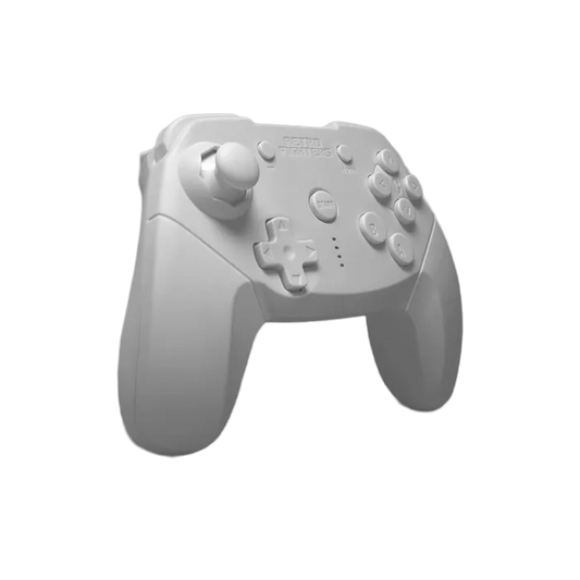 RETRO FIGHTERS Brawler64 Bluetooth ワイヤレス N64 コントローラー - Switch Online/PC対応・N64ゲーム専用デザイン・振動機能搭載・Proコントローラーモード切替・USB-C有線接続対応・ホワイト