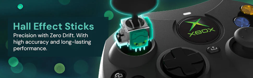 HYPERKIN Duchess 有線コントローラ | ブラック | Xbox Series X|S, Xbox One, PC対応 | ホール効果スティック搭載 | エルゴノミックデザイン【送料無料対象商品】