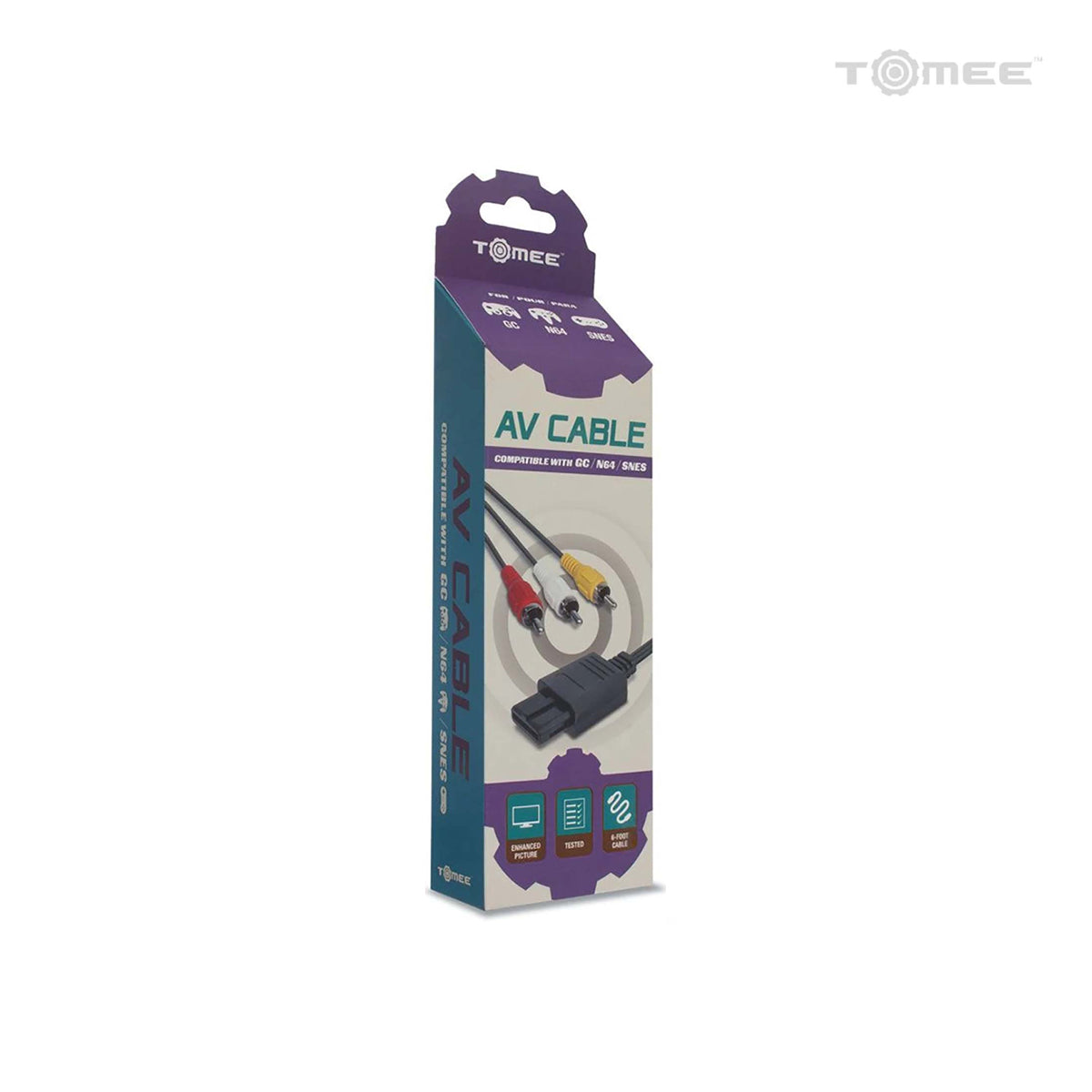 Tomee GameCube® / N64® / Super NES® AVケーブル – 懐かしの名作を高品質な映像で再び!