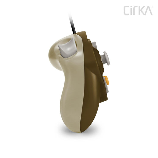 CirKa ゲームキューブ用有線コントローラー (ブラウン/ベージュ)