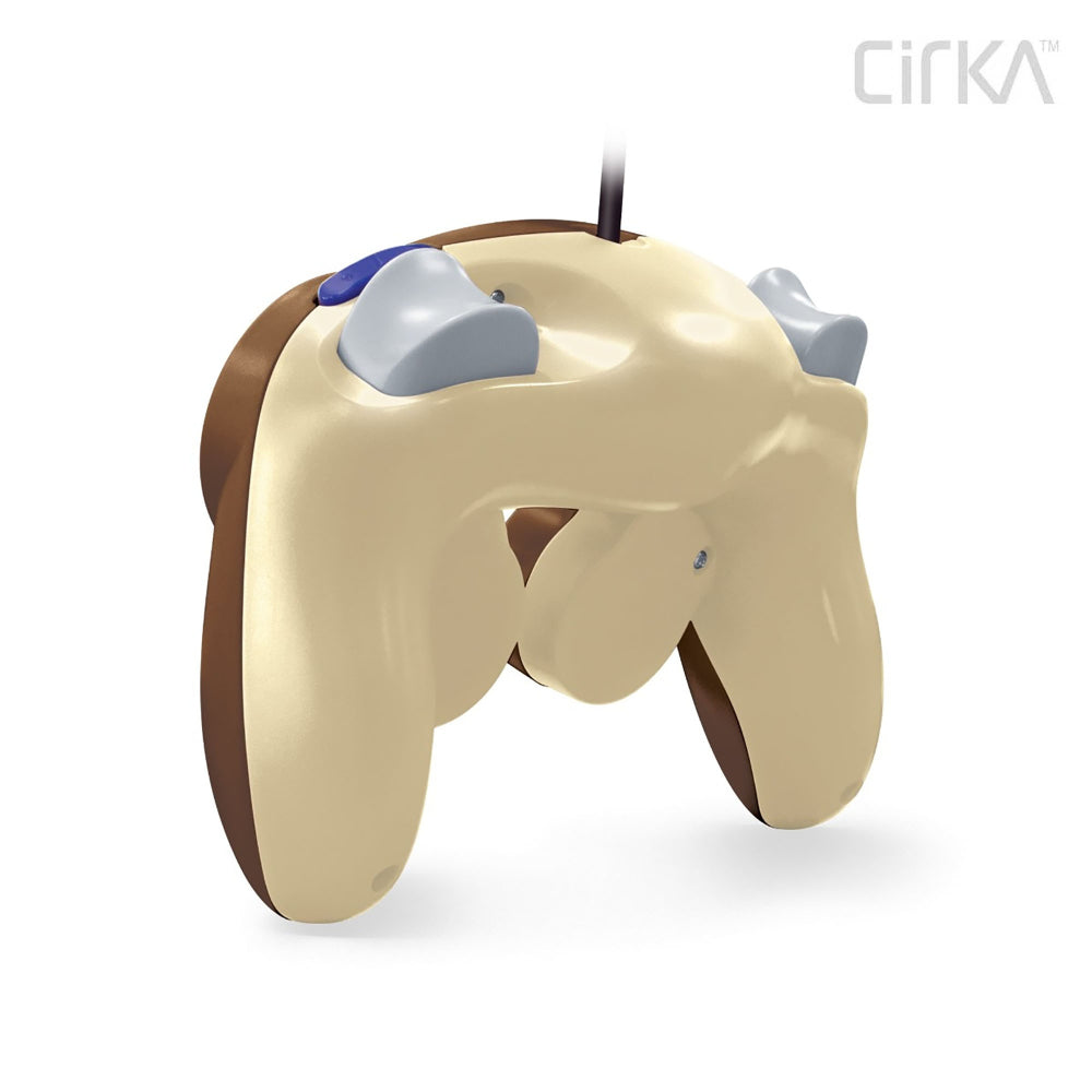 CirKa ゲームキューブ用有線コントローラー (ブラウン/ベージュ)