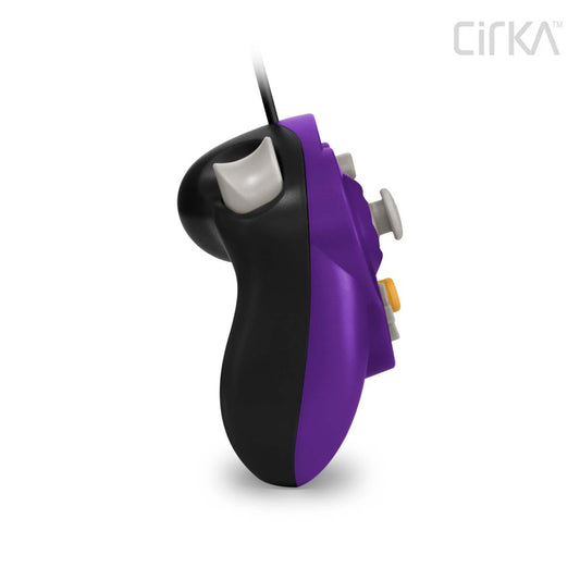 CirKa ゲームキューブ用有線コントローラー (パープル/ブラック)