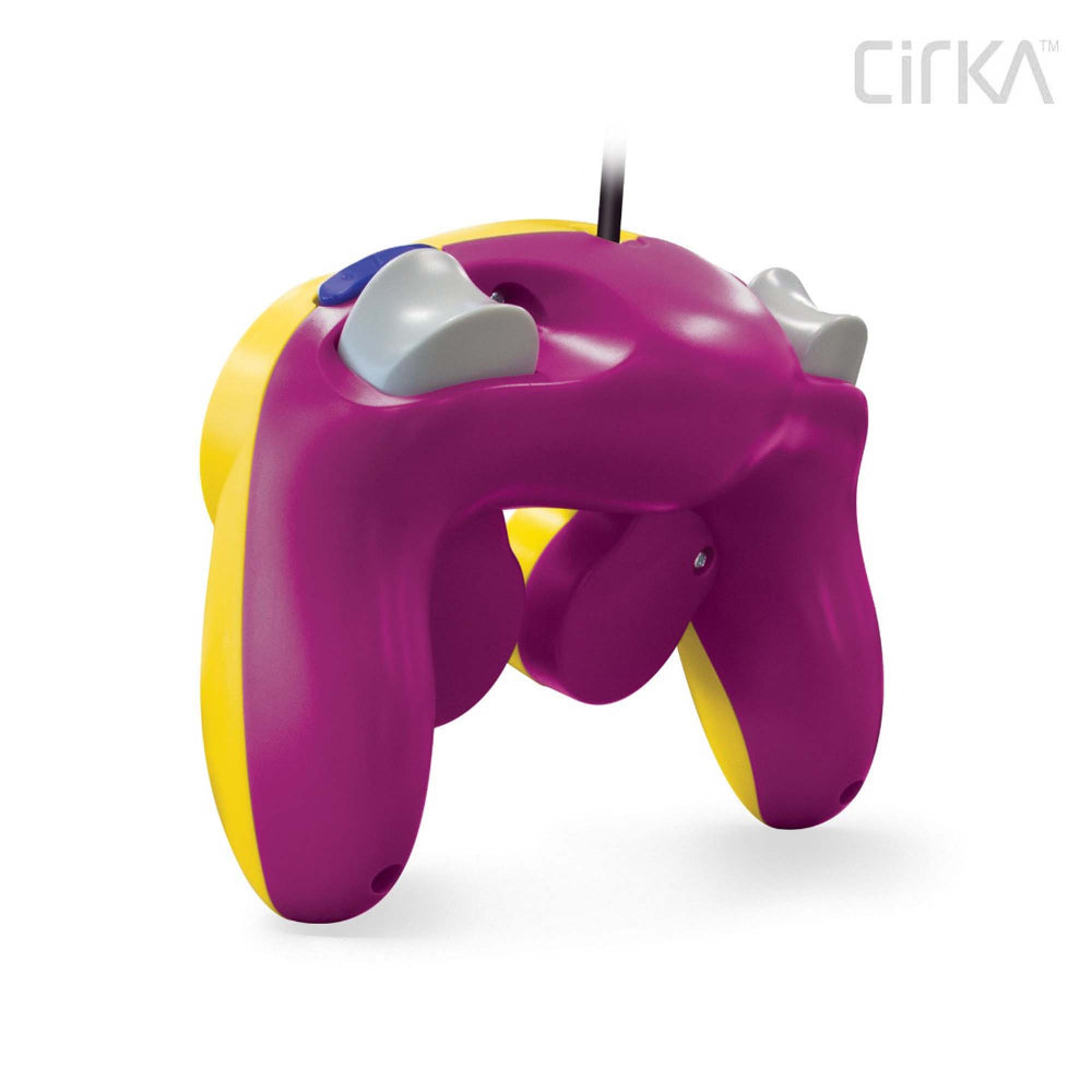 CirKa ゲームキューブ用有線コントローラー (イエロー/パープル)