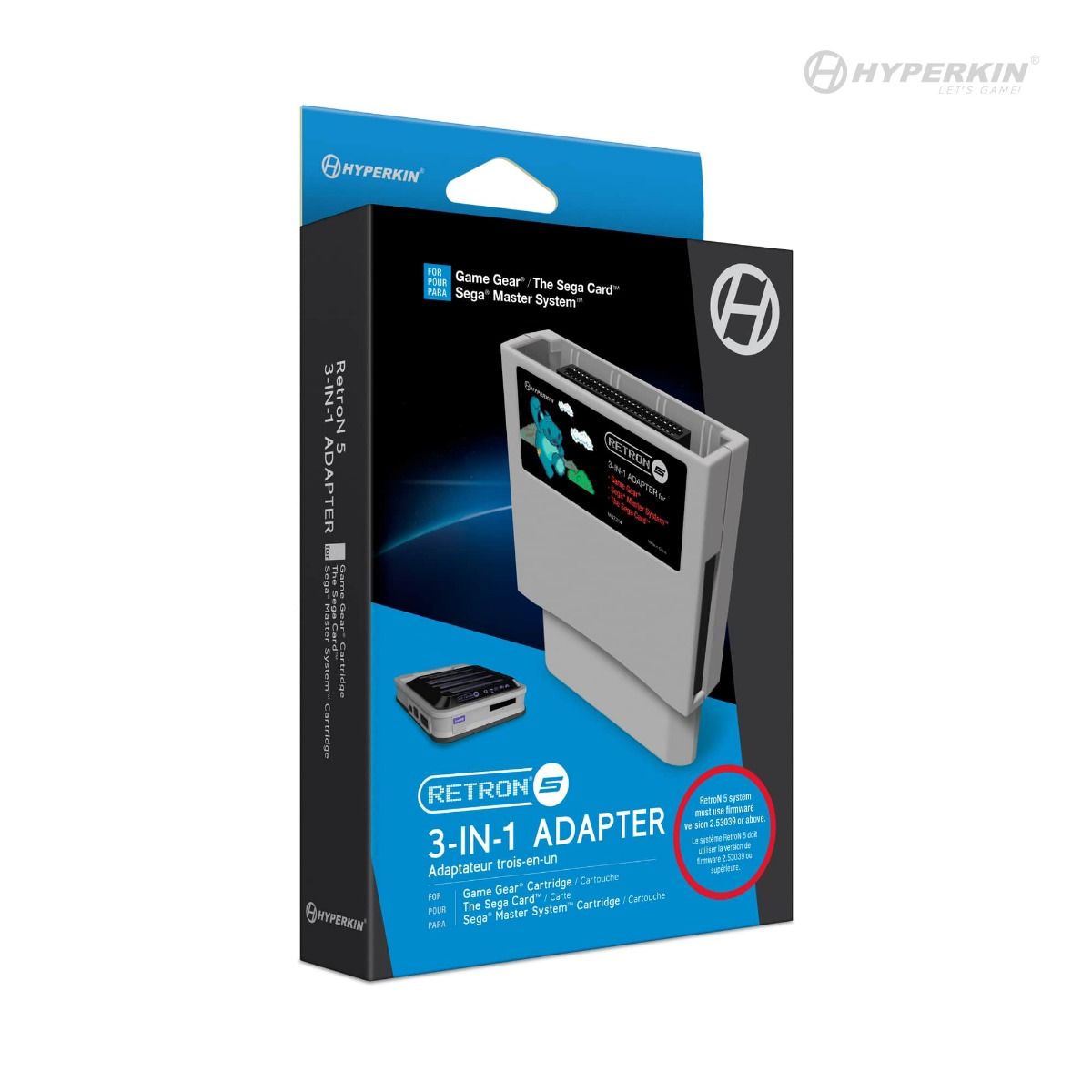 Hyperkin Retron 5用 3-in-1アダプター|Game Gear® / Master System® / Master System®カード対応