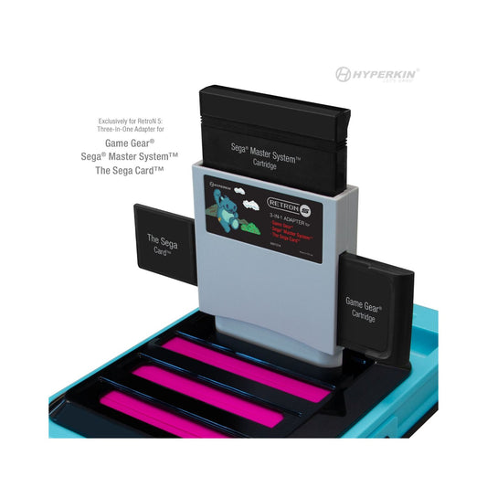 Hyperkin Retron 5用 3-in-1アダプター|Game Gear® / Master System® / Master System®カード対応