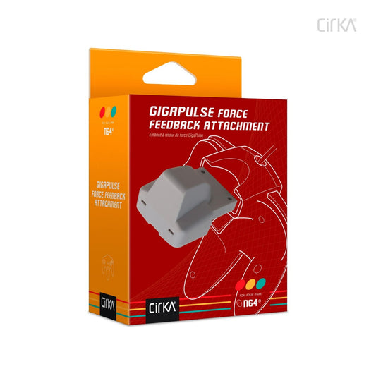 Hyperkin GigaPulse™ フォースフィードバックアタッチメント for Nintendo 64™ (N64) - Cirkaコントローラー対応 レトロゲーム用振動パック アクション&レースゲームに最適