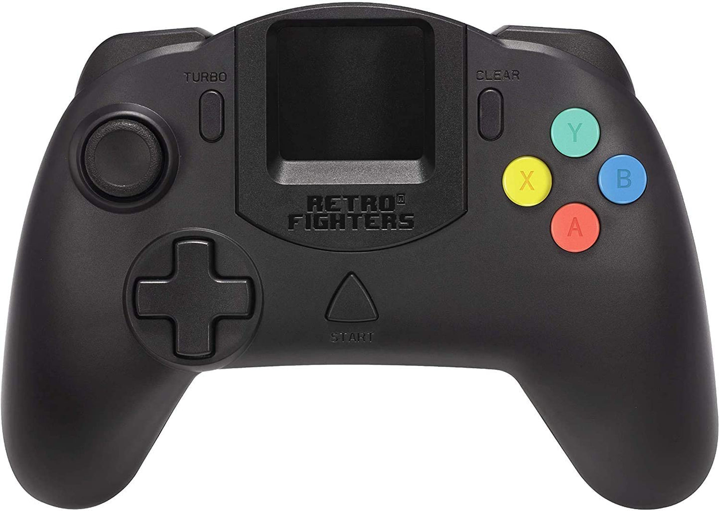 RETRO FIGHTERS Striker DC BLACK ドリームキャスト™専用コントローラー|人間工学に基づいたモダンデザイン|高反応Dパッド・感圧トリガー・デジタルショルダーボタン搭載|ターボ機能・快適なアナログスティック|ビジュアルメモリ対応・ロングコード付き