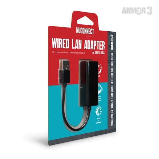 Armor3 NuConnect™ Wired LAN Adapter – Nintendo Switch® / PC / Mac対応 有線LANアダプター