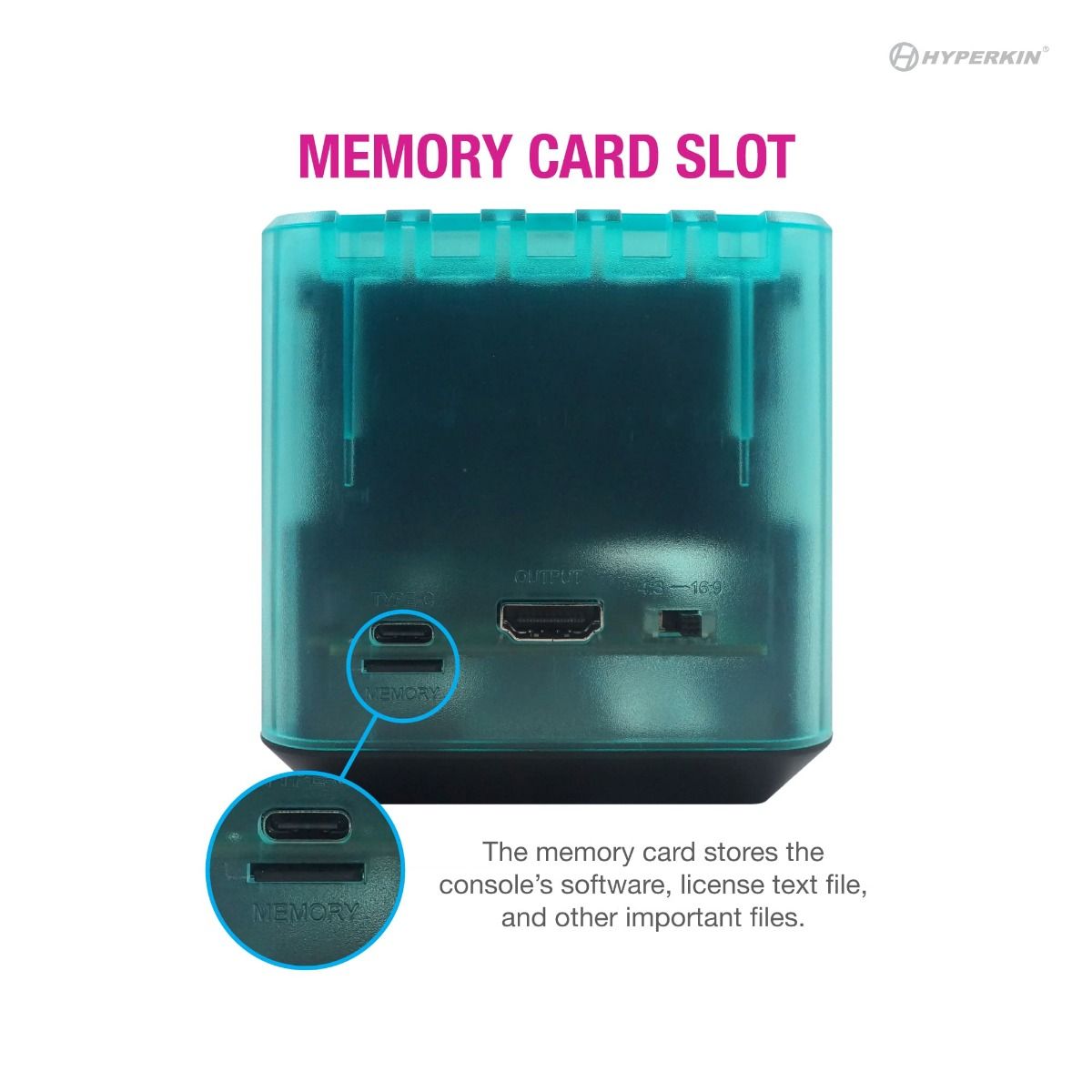 HYPERKIN RetroN Sq HDゲームコンソール ハイパービーチ【ゲームボーイ®/ゲームボーイカラー®/ゲームボーイアドバンス®対応(ベータ版)】720p HDMI出力・USB-C電源対応|画面比率切替(4:3/16:9)|専用コントローラー付|コンパクトでスタイリッシュデザイン