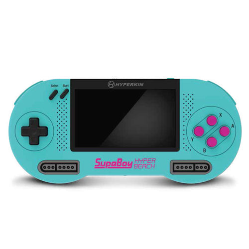 HYPERKIN SUPABOY HYPER BEACH USB Type-C版:スーパーファミコンSFC/SNES(NTSC/PAL)に対応したポータブルゲーム機