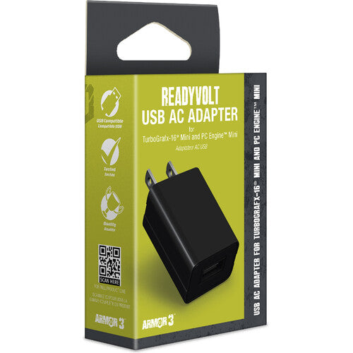 Armor3™ "ReadyVolt" USB ACアダプター – TurboGrafx-16® Mini & PC Engine™ Mini対応