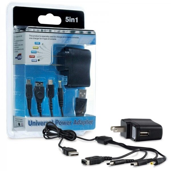 Hyperkin 5-in-1 ユニバーサルパワーアダプター – DS™ / DS Lite™ / DSi™ / PSP™ / USB対応
