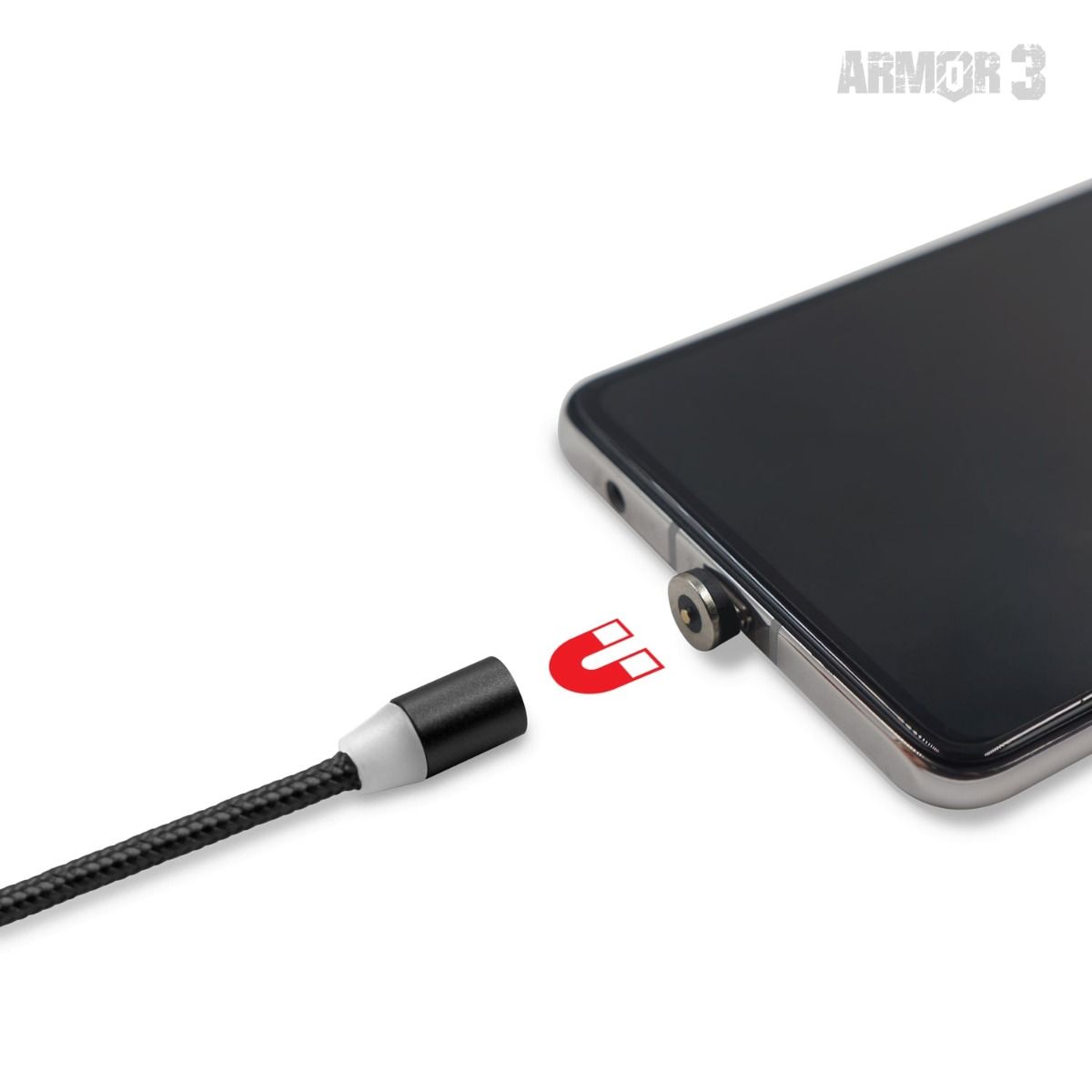 Hyperkin Armor3™ マグネット式充電ケーブルセット(USB Type-C & Micro USB) – 6ピース