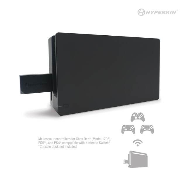 Hyperkin "AlphaStar" Adapter For Nintendo Switch® Compatible With Xbox One®/PS5™/PS4® Wireless Controllers