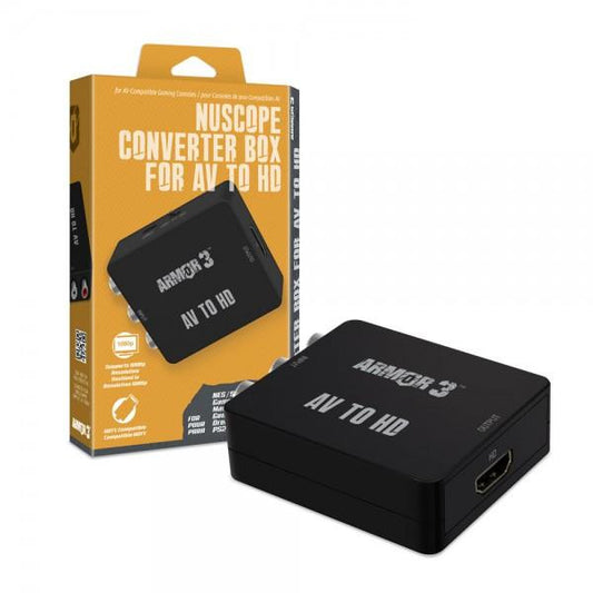 Armor3 NuScope コンバーターボックス AV to HDMI|RCA信号をHDMIに変換|レトロゲーム機・VHS・DVDプレーヤーをHDテレビで表示