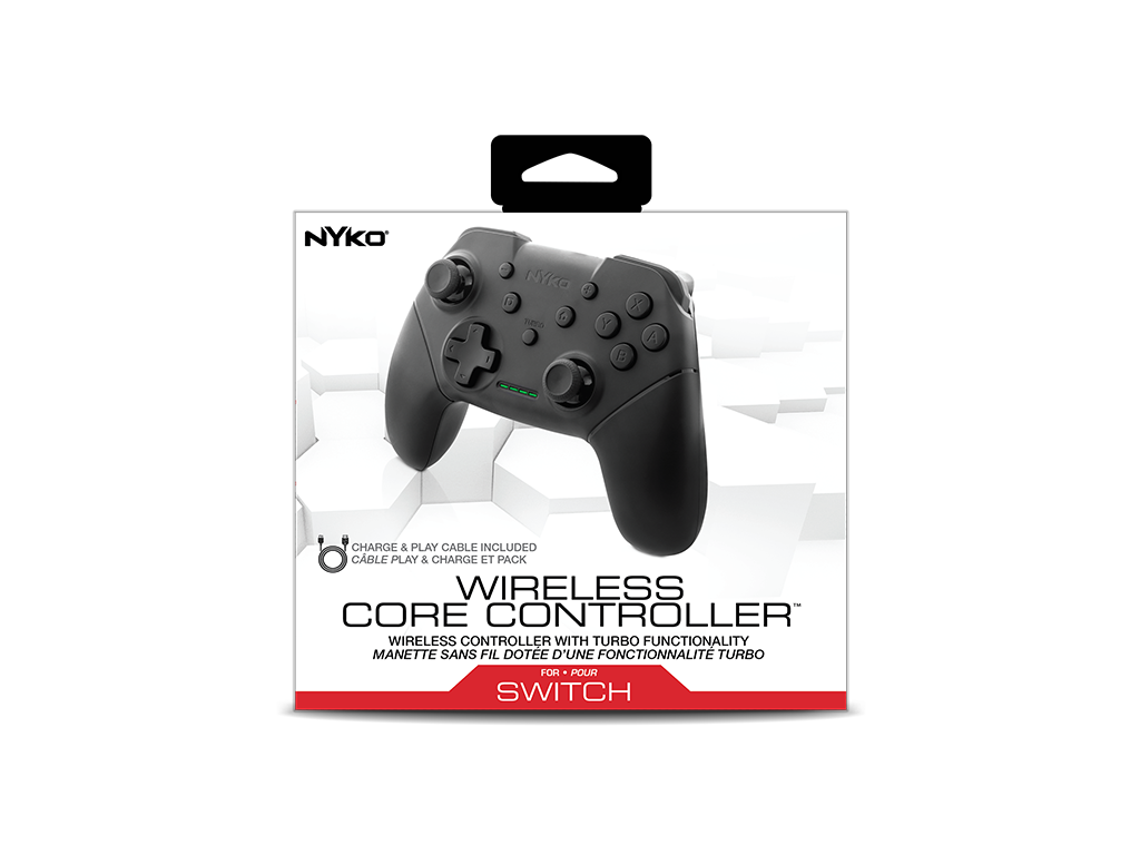 【SALE】NYKO ワイヤレスコントローラ ブラック Switch™専用 / Wireless Core Controller (Black) for Nintendo Switch™