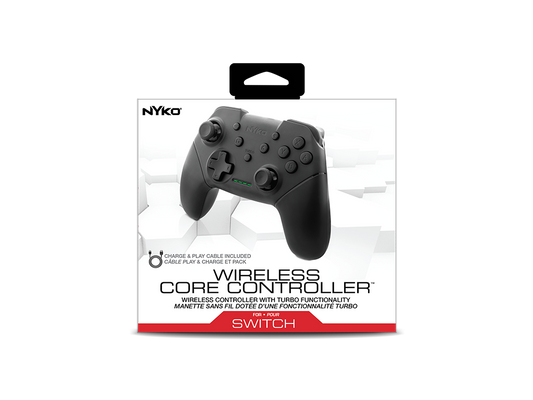 【SALE】NYKO ワイヤレスコントローラ ブラック Switch™専用 / Wireless Core Controller (Black) for Nintendo Switch™