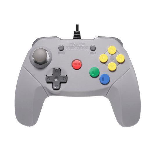 RETRO FIGHTERS Brawler64 V2 N64™専用コントローラー - グレー・有線接続・新規デジタルZトリガー・次世代アナログスティック・ランブルパック&メモリパック対応・超高速ターボ機能
