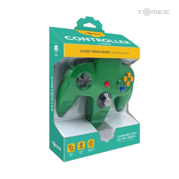 Tomee N64®専用有線コントローラ【Green】
