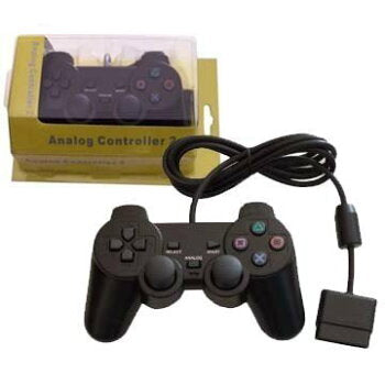 PS2 専用有線コントローラ サードパーティー社製 新品パッケージ入り