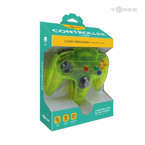 Tomee N64®専用有線コントローラ【Cyanine/Jungle】