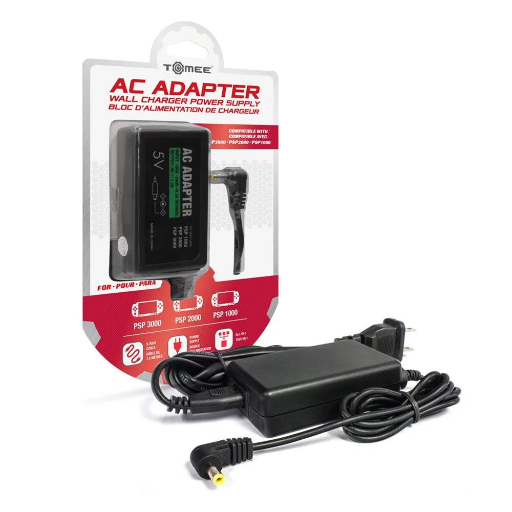 Tomee PSP®対応 ACアダプター – PSP 1000 / 2000 / 3000 高品質充電アダプター