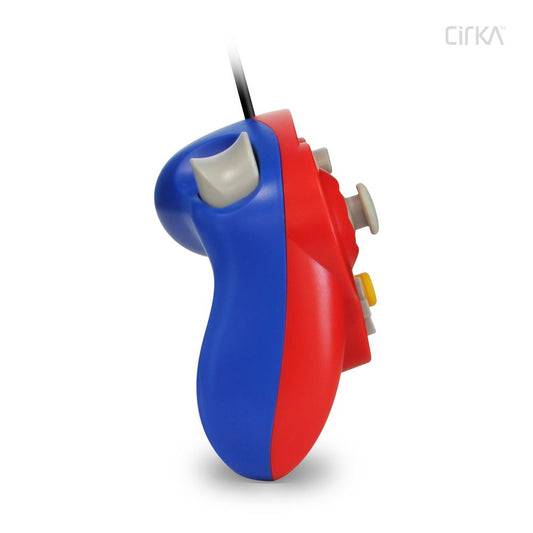 CirKa ゲームキューブ用有線コントローラー (レッド・ブルー)