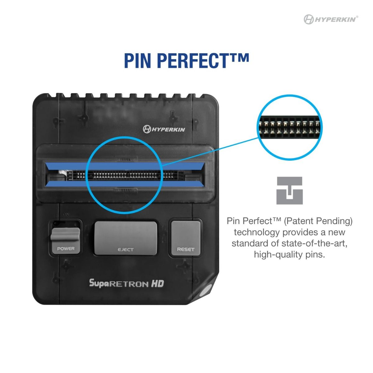 HYPERKIN SupaRetroN HD ゲーミングコンソール|スーパーファミコン™ & SNES対応|1080p HDMI出力・4:3&16:9切替機能|クラシックコントローラー付属|レトロゲーム互換機 (ブラック)