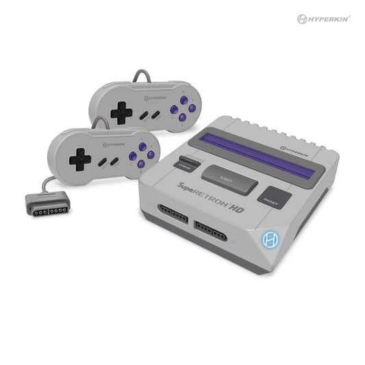 HYPERKIN SupaRetroN HD ゲーミングコンソール|スーパーファミコン™ & SNES対応|1080p HDMI出力・4:3&16:9切替機能|クラシックコントローラー付属|レトロゲーム互換機 (グレー)