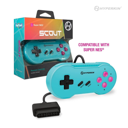 HYPERKIN "SCOUT" SFC®/SNES®専用有線コントローラー Hyper Beachカラー【全3色】