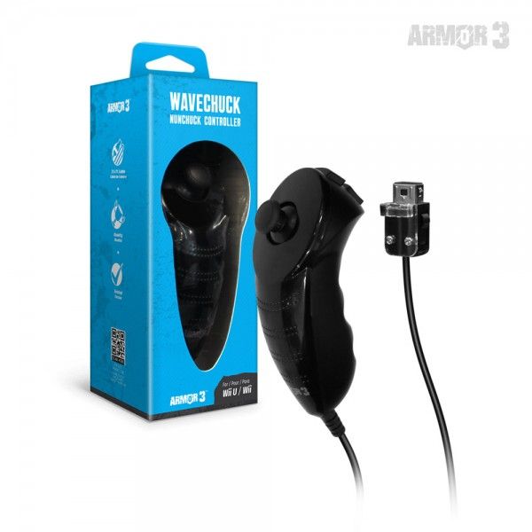 【セット商品】【セットで買うと5%OFF!】ARMOR3 - Wii U®/ Wii® "NuWave" Controller With Nu+ / リモコン と Wii U®/ Wii® "WaveChuck" Nunchuck Controller / ヌンチャク・コントローラ