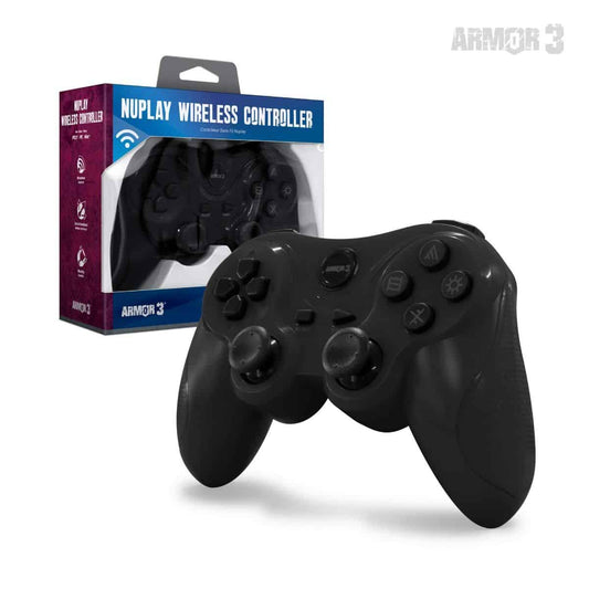 Armor3 Nuplay ワイヤレスコントローラー - PS3対応 | PC/Mac接続可 | ミニUSB充電ケーブル付属