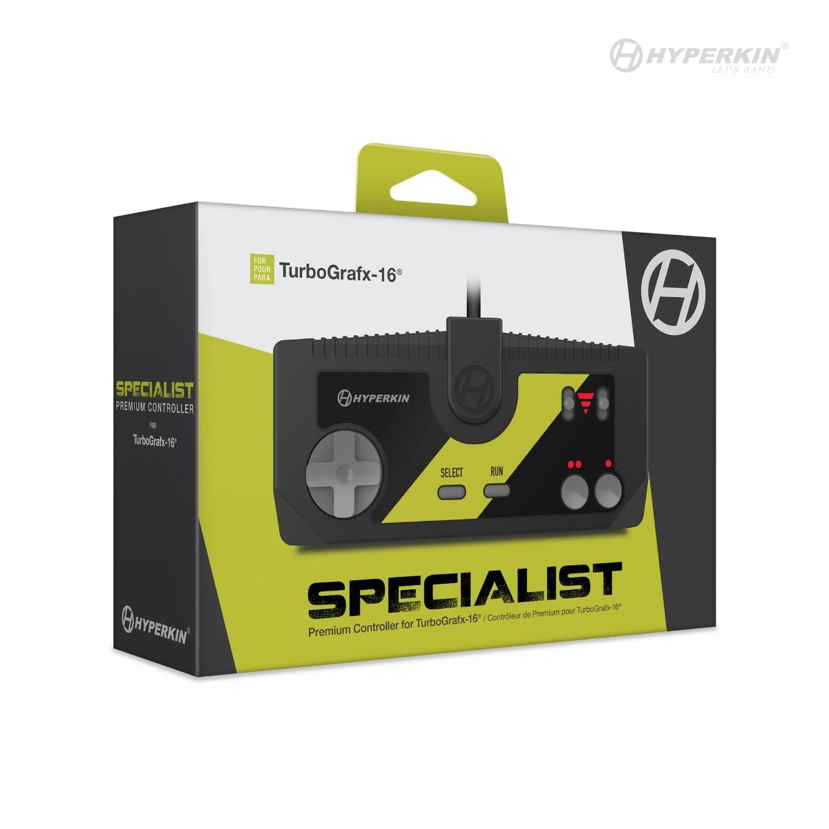 TurboGrafx16®(海外版PC Engine)専用有線コントローラ(PCエンジンアダプター付き)スペシャリスト Hyperkin Specialist TurboGrafx-16 Controller