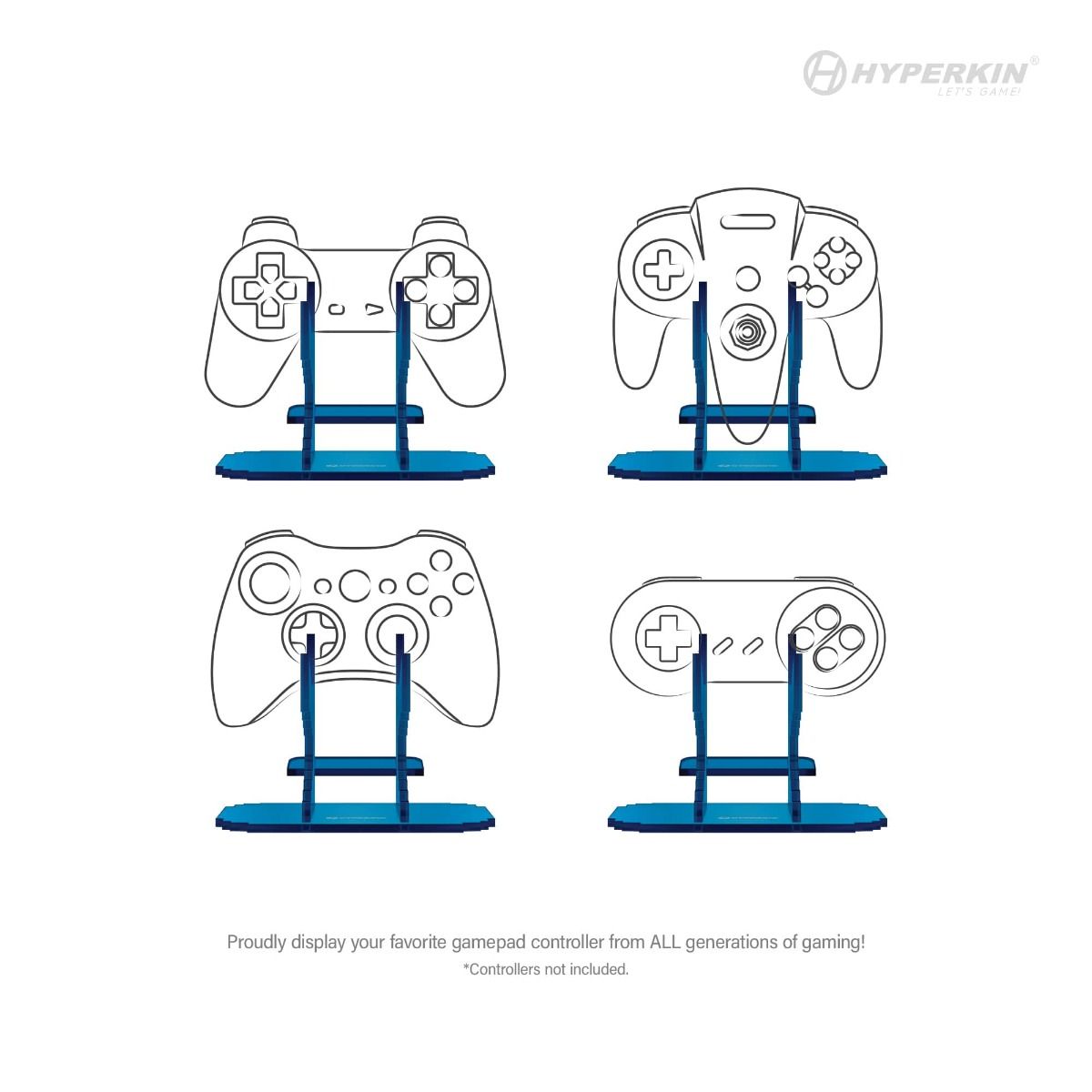 Hyperkin Pixel Art Universal Controller Stand ブルー