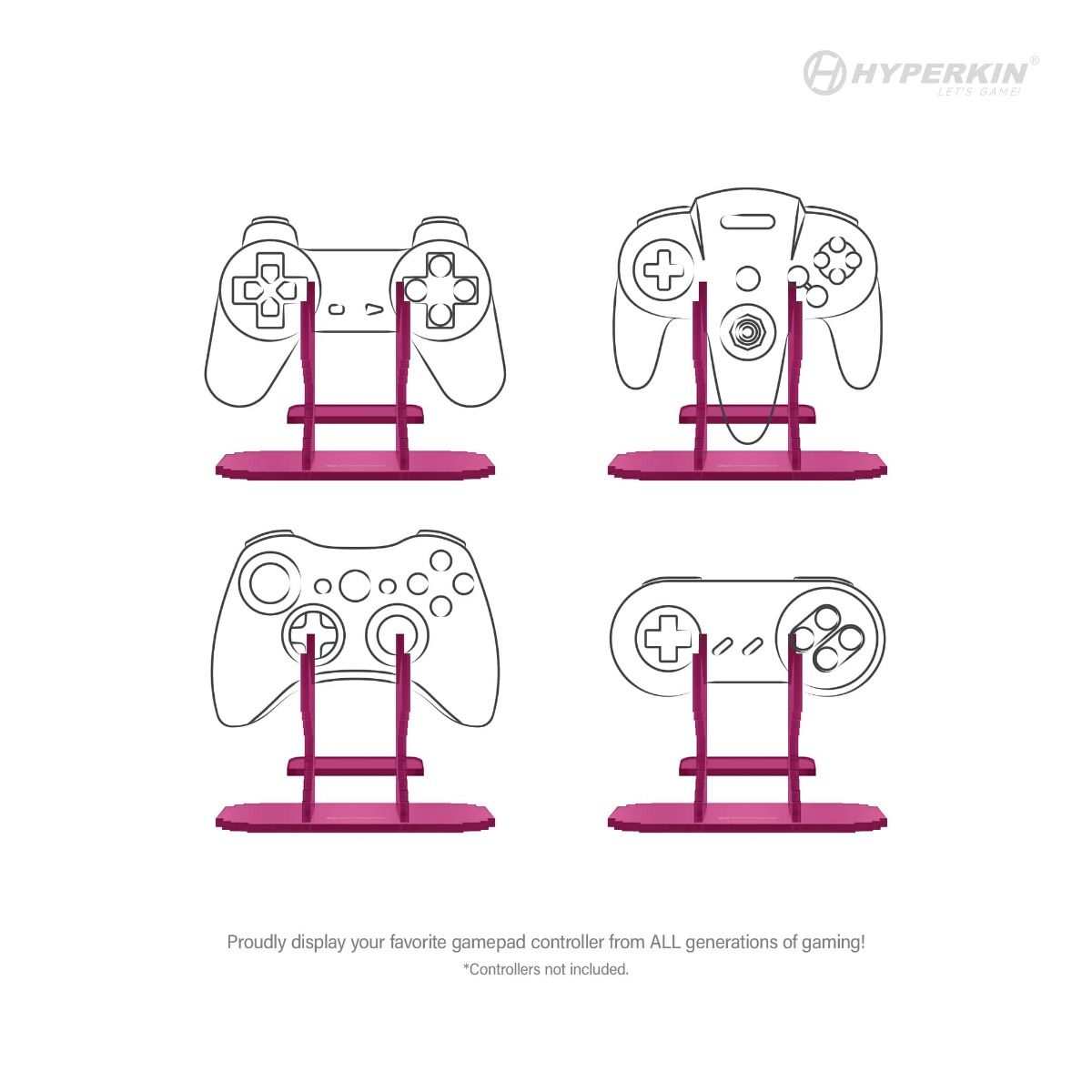 Hyperkin Pixel Art Universal Controller Stand ピンク