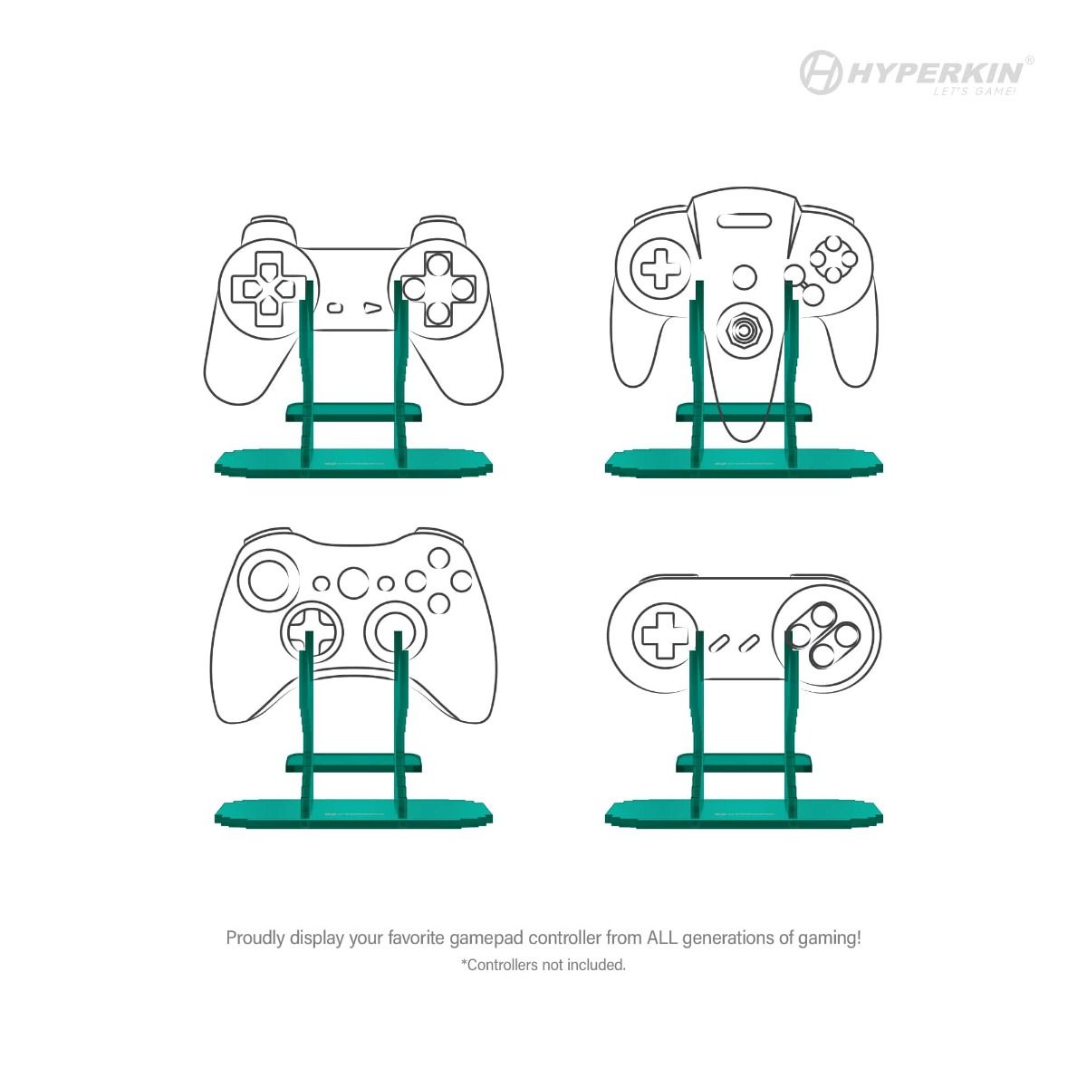 Hyperkin Pixel Art Universal Controller Stand グリーン