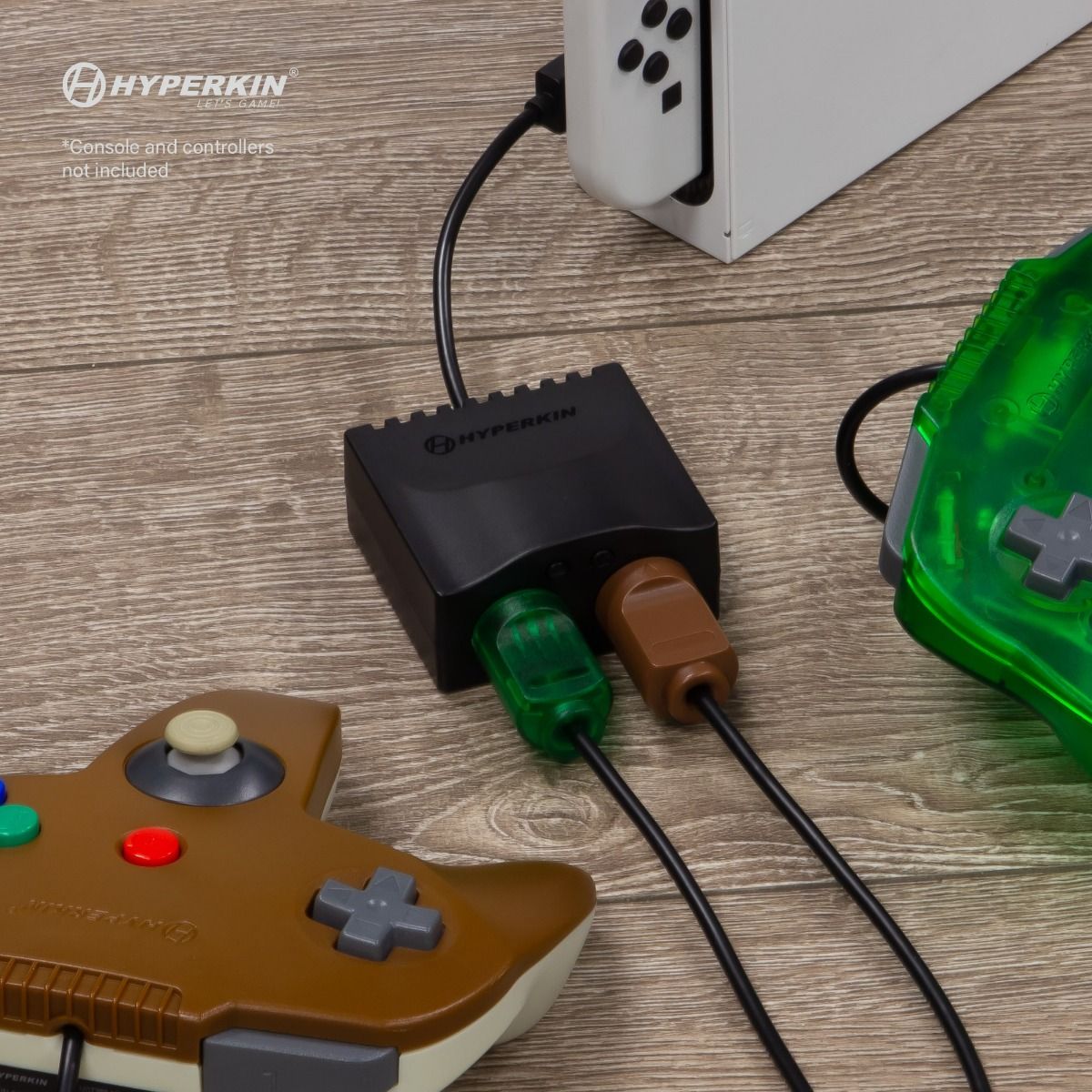 Hyperkin製 2ポート N64® コントローラー USBアダプター|Nintendo Switch®・PC・Mac®対応|オリジナルN64®コントローラーを現代のプラットフォームで使用可能