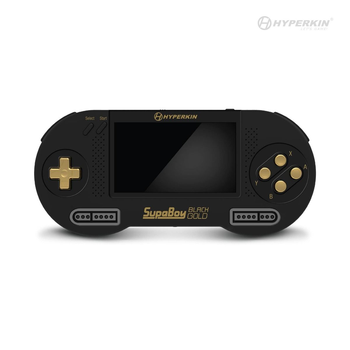 HYPERKIN SUPABOY Black Gold USB Type-C版:スーパーファミコンSFC/SNES(NTSC/PAL)に対応したポータブルゲーム機