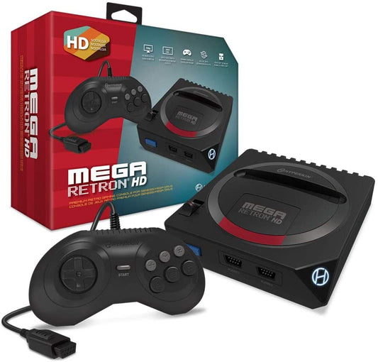 HYPERKIN MegaRetroN HDゲームコンソール【セガジェネシス/メガドライブ対応】720p HDMI出力・リージョンスイッチ搭載で日本版・北米版・PAL版対応、専用コントローラー同梱、レトロゲーム愛好者に最適なHD機
