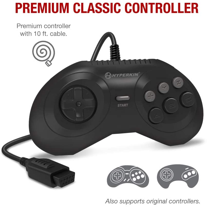 HYPERKIN MegaRetroN HDゲームコンソール【セガジェネシス/メガドライブ対応】720p HDMI出力・リージョンスイッチ搭載で日本版・北米版・PAL版対応、専用コントローラー同梱、レトロゲーム愛好者に最適なHD機