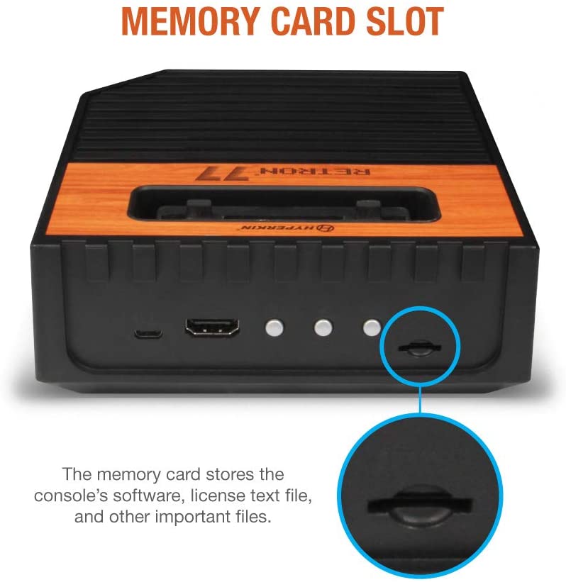 HYPERKIN Retron77【Atari 2600専用レトロゲーム互換機】大画面再生、特殊ウッド加工パネル、セーブ機能、左右両利きコントローラー付属