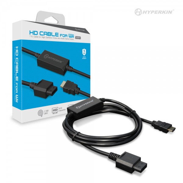 HYPERKIN HDケーブル for Wii®|480p高画質対応|HDテレビ用7フィート長ケーブル|Wii®ゲームを鮮明な映像とクリアな音質で楽しむ|互換性あり【Wii®専用周辺機器】