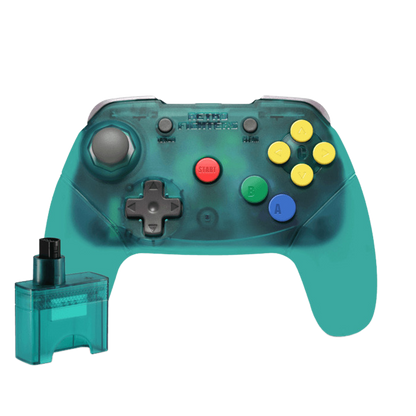 RETRO FIGHTERS Brawler64 Wireless コントローラー - N64専用・次世代アナログスティック・メモリパック対応・超高速ターボ機能搭載・ターコイズ